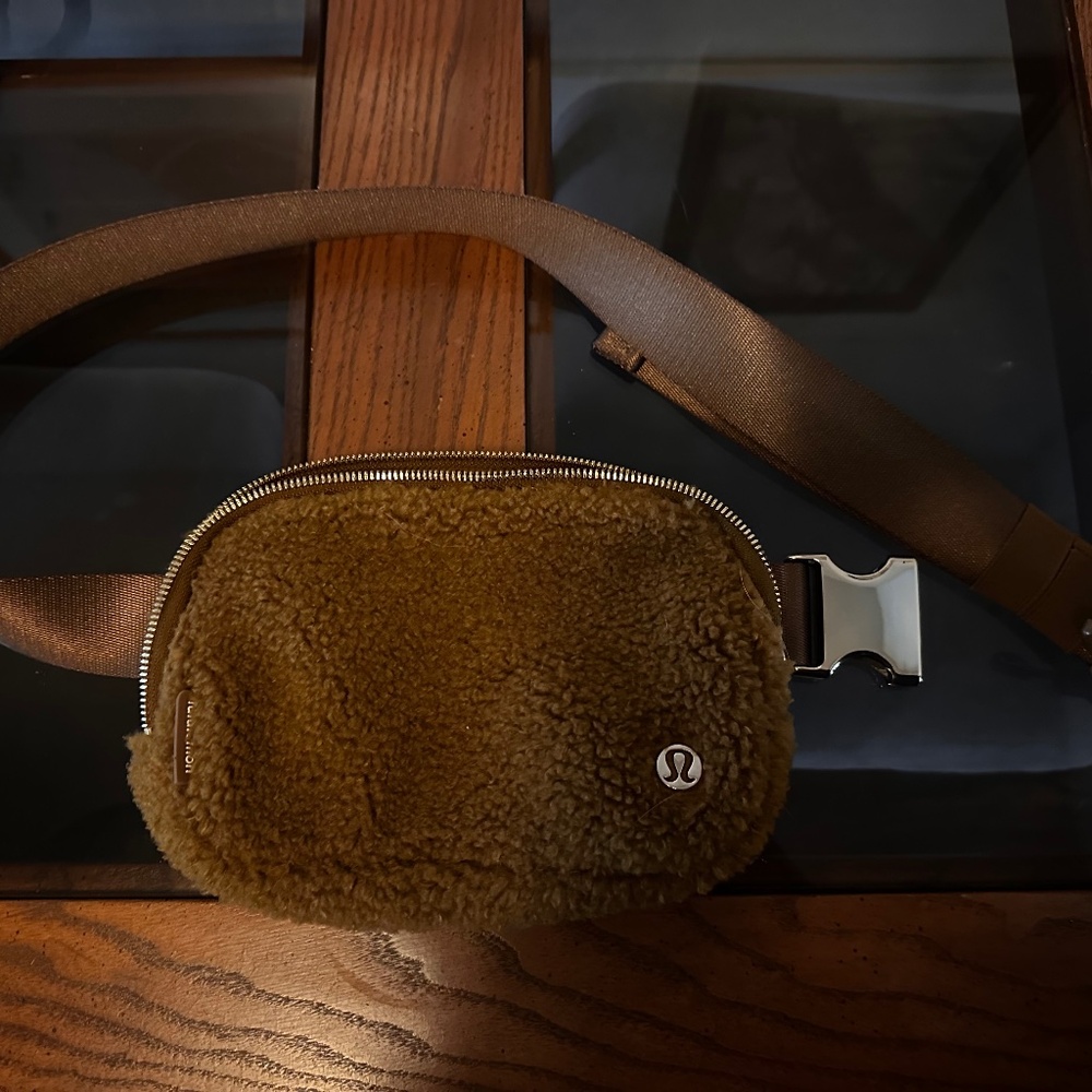 Lululemon Brown Fleece Belt Bag
